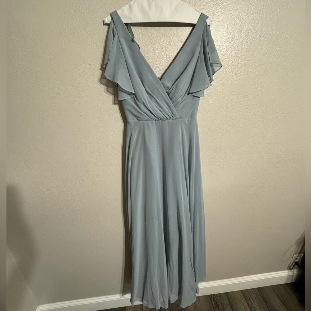 Dusty Blue Bridesmaid Dress
